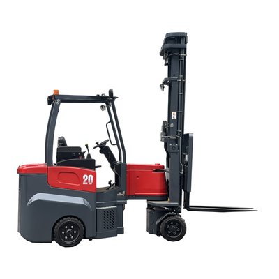 China factory Very Narrow Aisle 48V/ 900ah battery Full Ac System 2ton electric articulated forklift truck