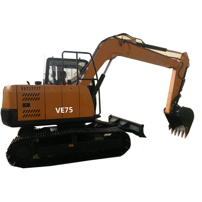 7.5 Ton Kubota Engine Mini Crawler Mounted Excavator strong power